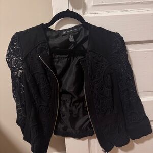 International concepts lace black jacket